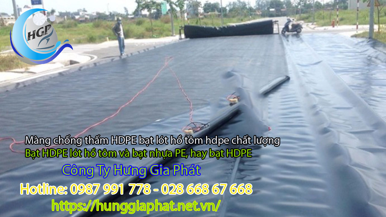 Bạt Chống Thấm HDPE Cho Hồ Cảnh Quan Khu Sân Golf, Resort Tại Bình Phước