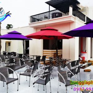 Dù Lệch Tâm Tròn 2 Tầng