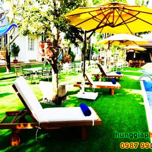 Dù Che Nắng Quán Cafe Lệch Tâm Tròn 3.8m