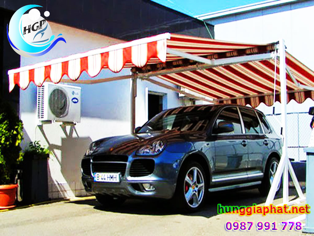 Lắp Đặt Mái Che Mái Xếp mái Hiên Di Động Nhà Để Xe
