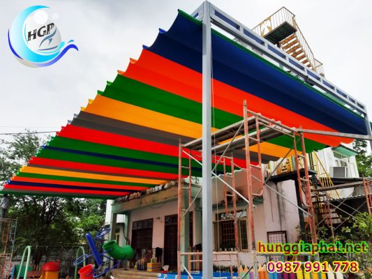 Lắp Đặt Mái Xếp Mái Hiên Mái Che Nắng Mưa Ngoài Trời Giá Rẻ