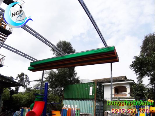 Báo Giá Lắp Đặt Mái Xếp Mái Hiên Mái che Di Động Sân Golf Sân Bống Giá Rẻ