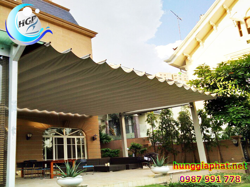 Lắp Đặt Mái Xếp Mái Hiên Mái Che Nắng Mưa Ngoài Trời Giá Rẻ