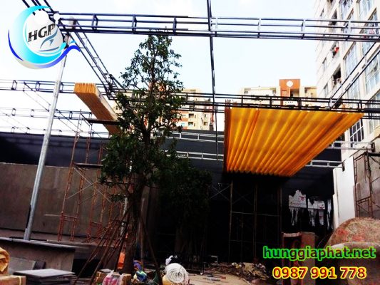 Thi Công Mái Xếp Mái Hiên Mái Che Di Động Quán Cafe Giá Rẻ