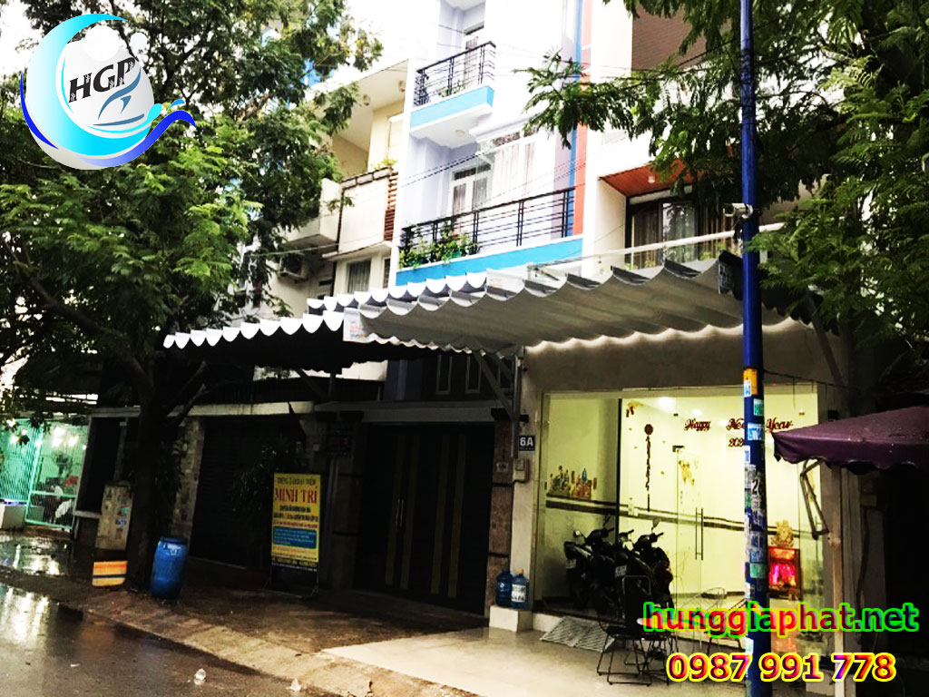 Lắp Đặt Mái Hiên Mái Xếp Mái Che Mặt Tiền Giá Rẻ Tại TPHCM